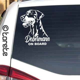 Do naší nabídky právě přibyl Doberman 🖤 Elegantní, silný a věrný 🐶 www.torete.cz/dobrman-19x13cm/ #nalepka #nalepky...